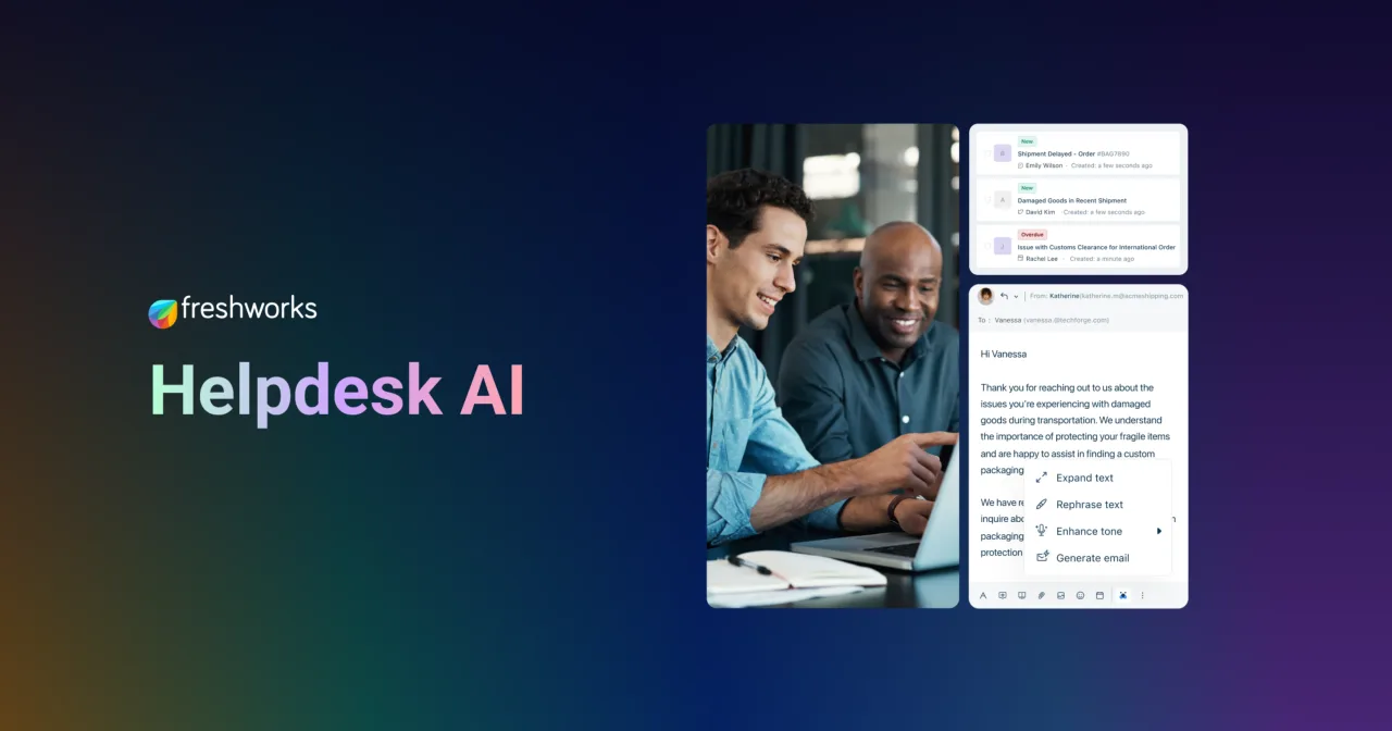 Freshdesk Copilot dashboard view