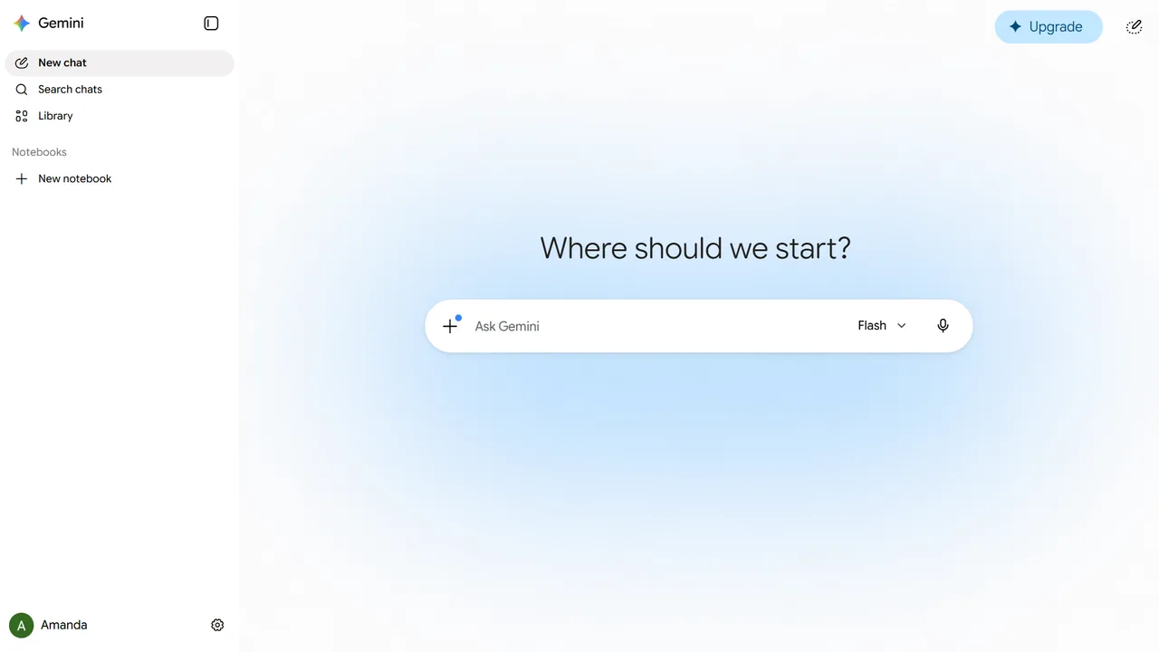 Gemini dashboard view