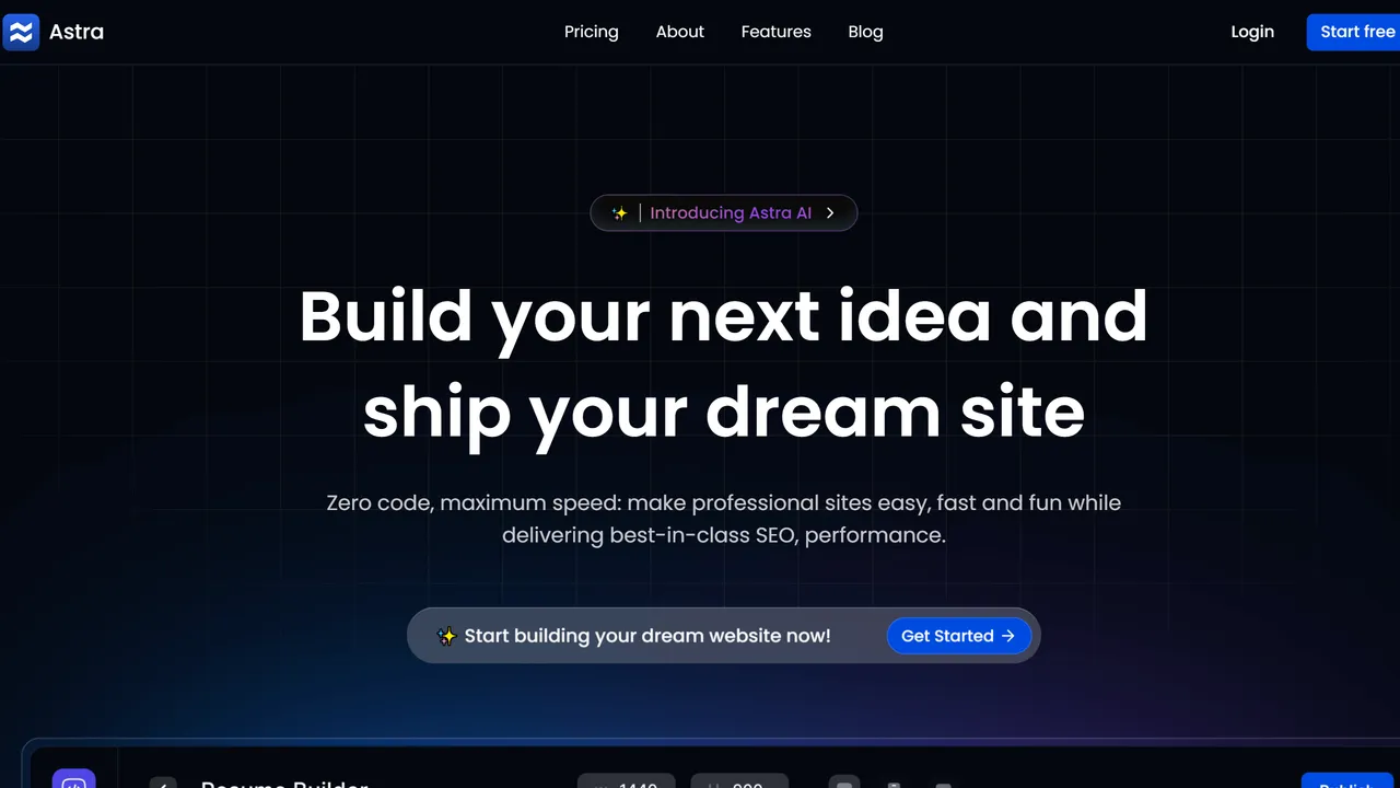 GetResponse AI Builder dashboard view