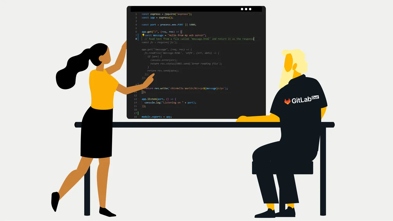 GitLab Duo dashboard view
