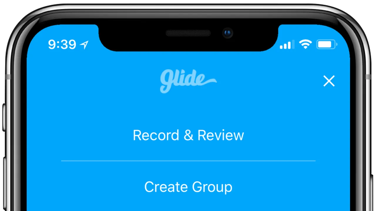 Glide app screen