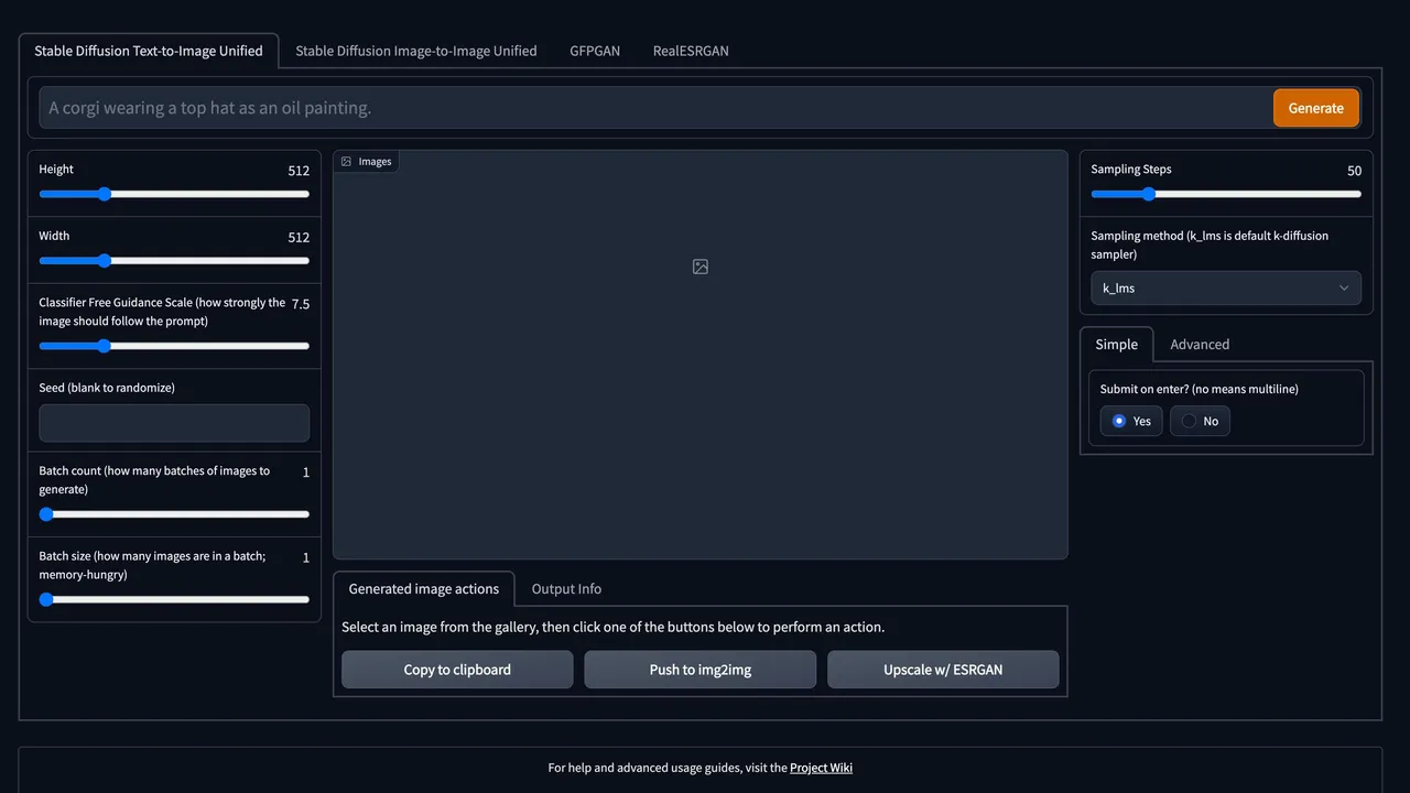 Google Colab dashboard view