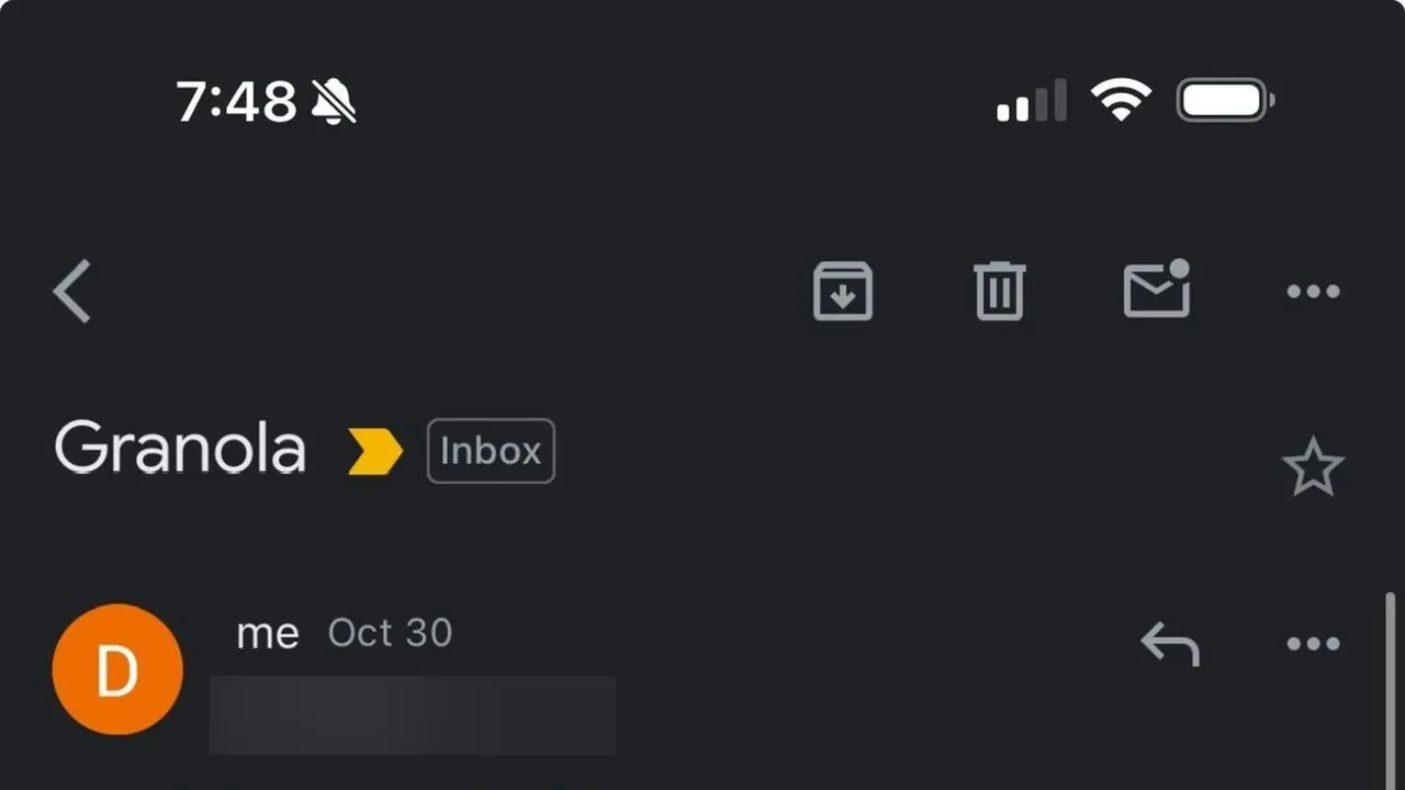 Granola dashboard view