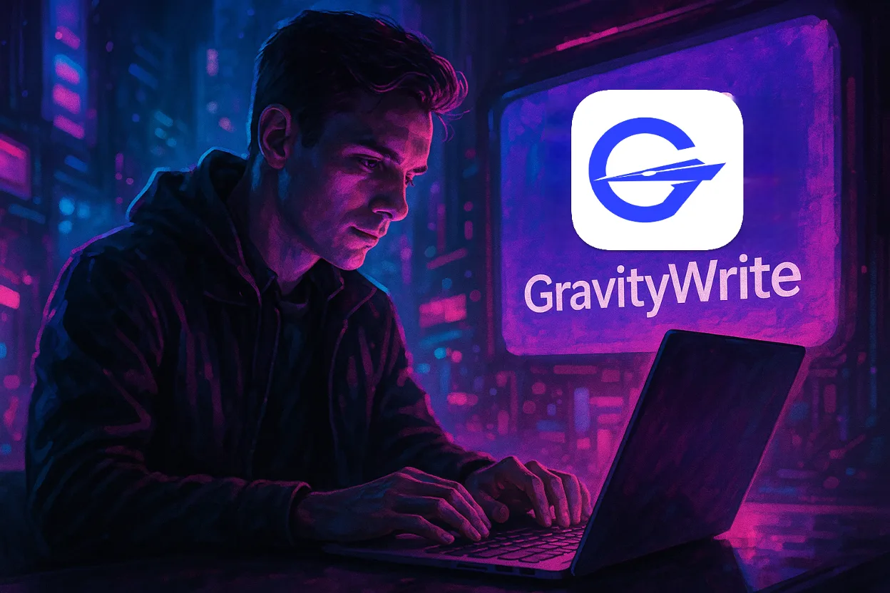 GravityWrite interface in use