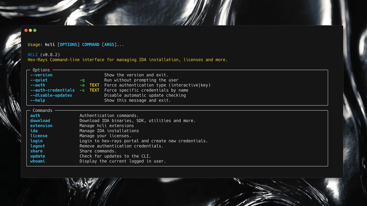 Hex app screen