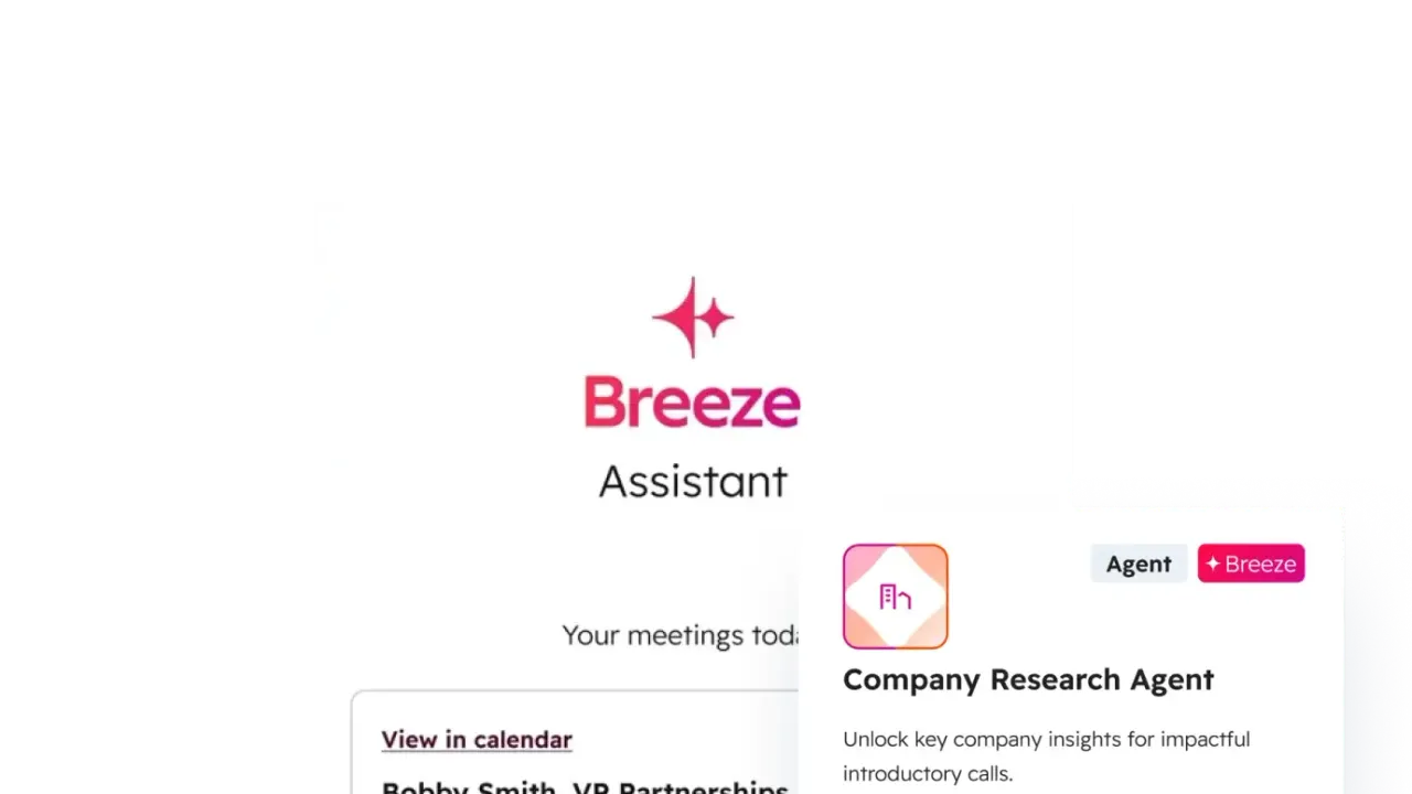 HubSpot Breeze in action, marketing & seo AI tool