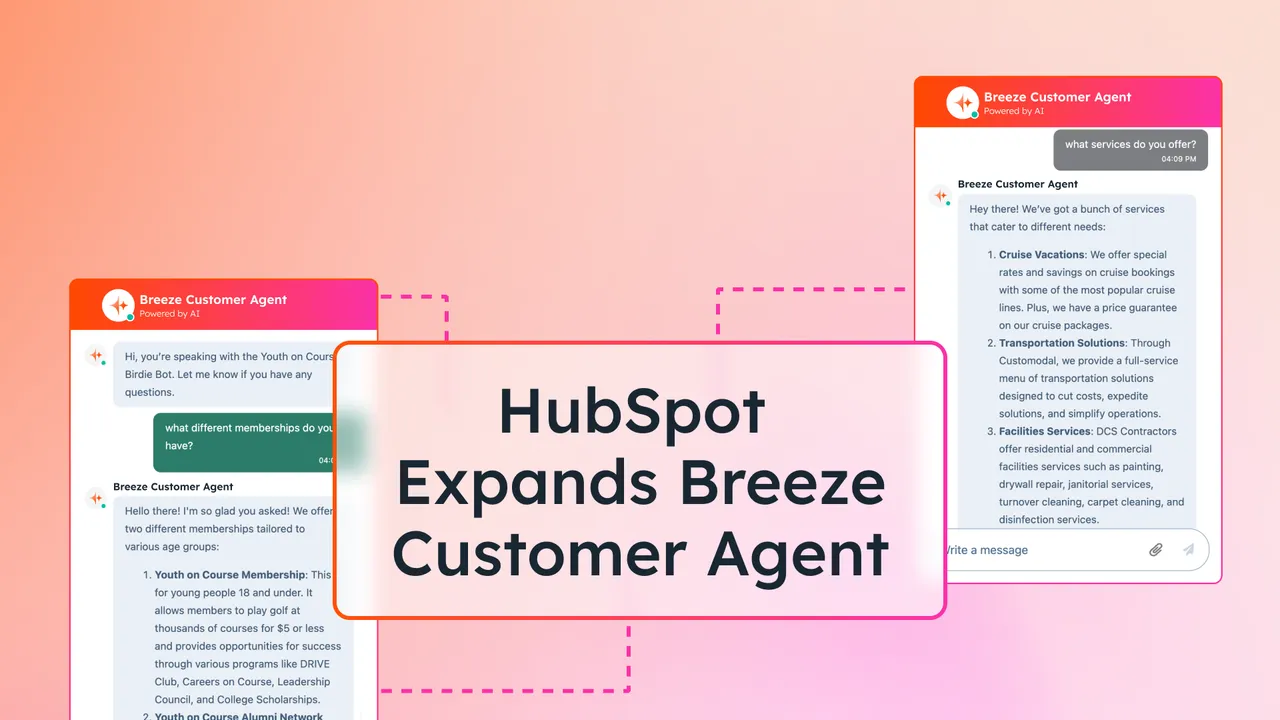 HubSpot Breeze interface in use