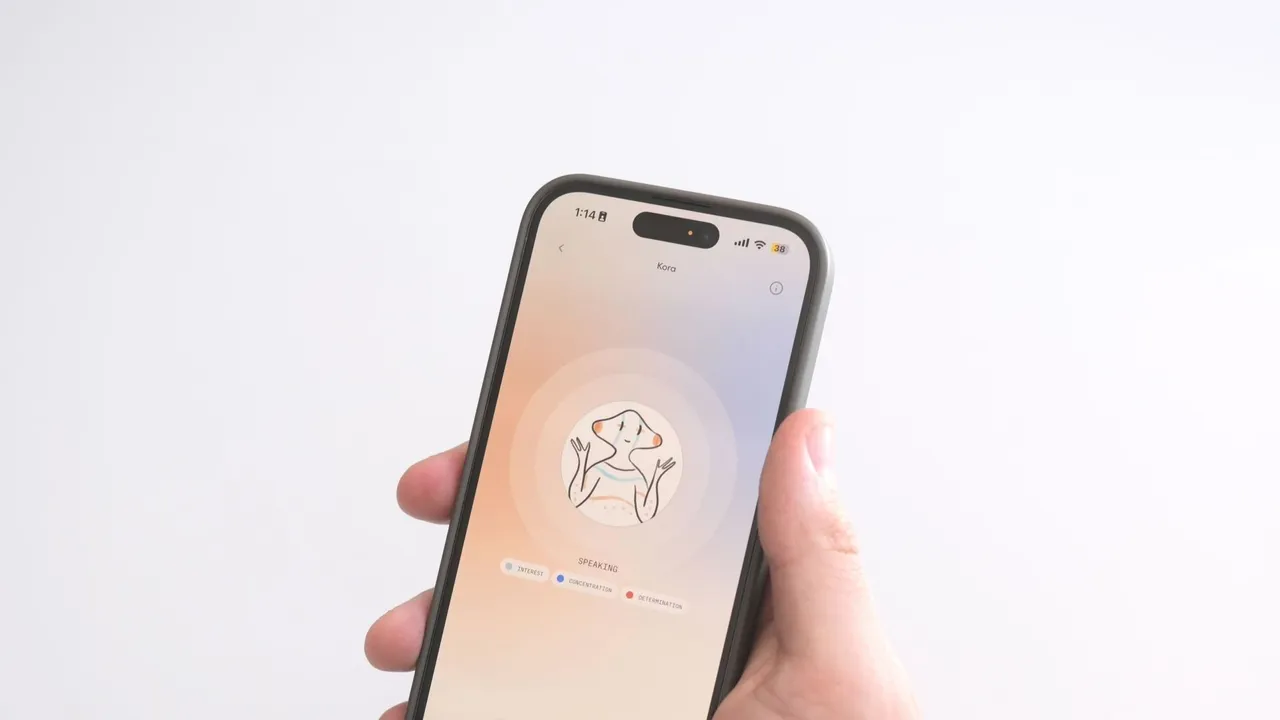 Hume AI app screen
