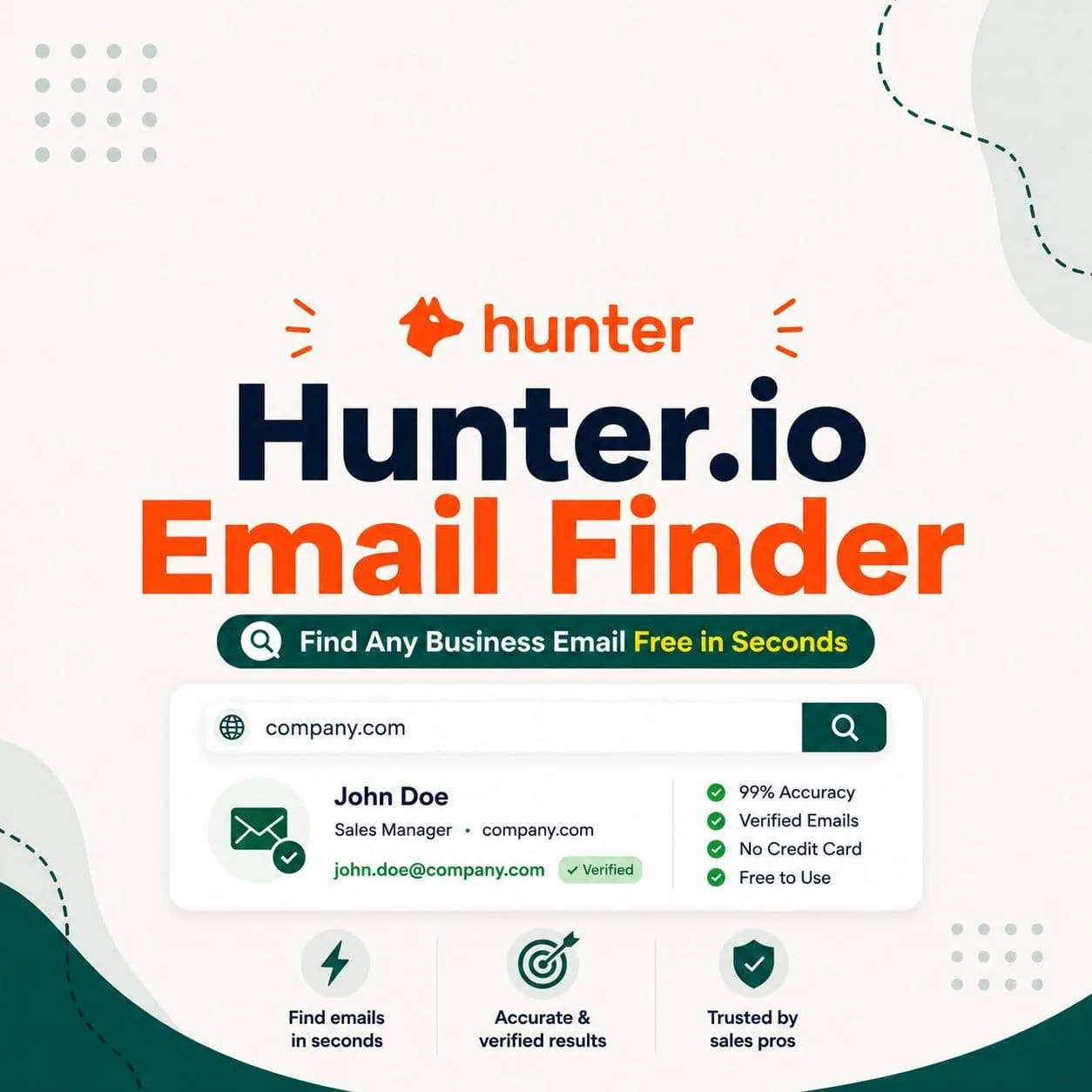 Hunter.io app screen
