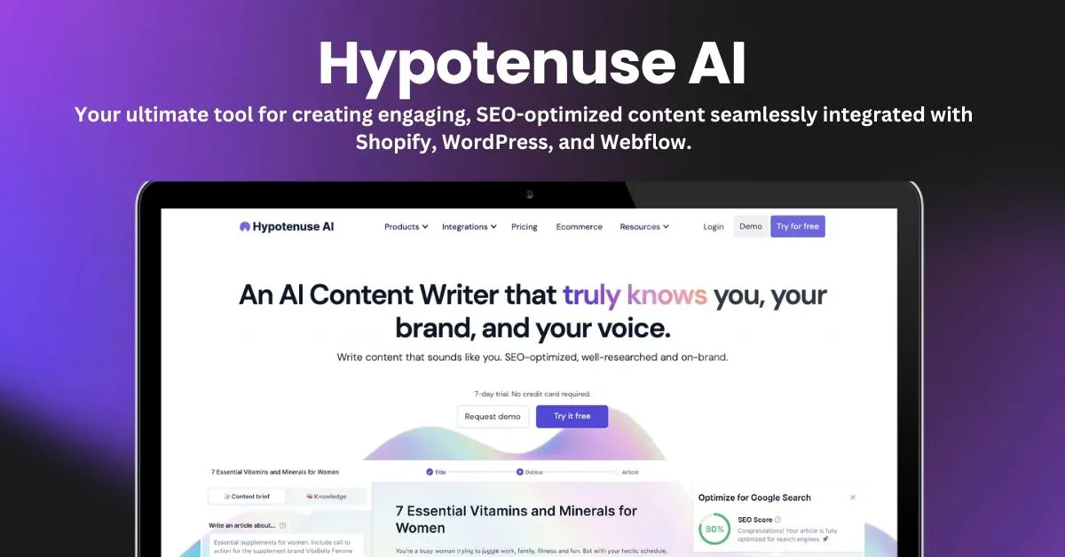 Hypotenuse AI interface in use