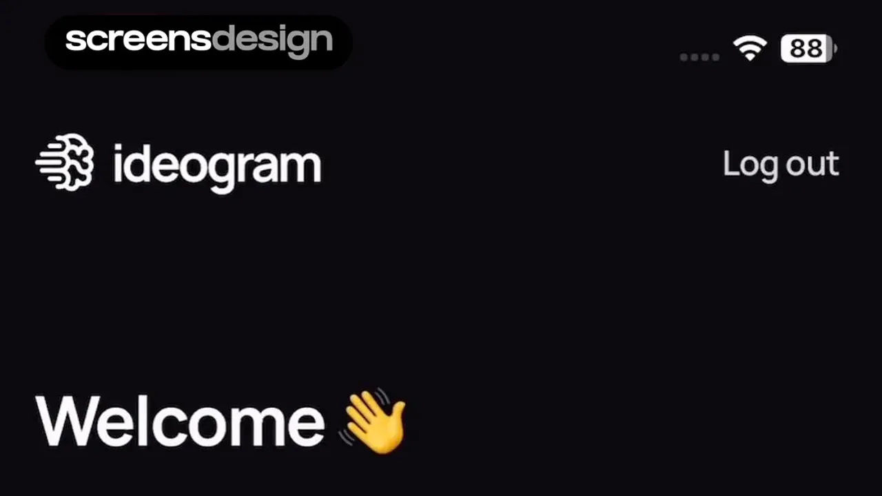 Ideogram interface in use