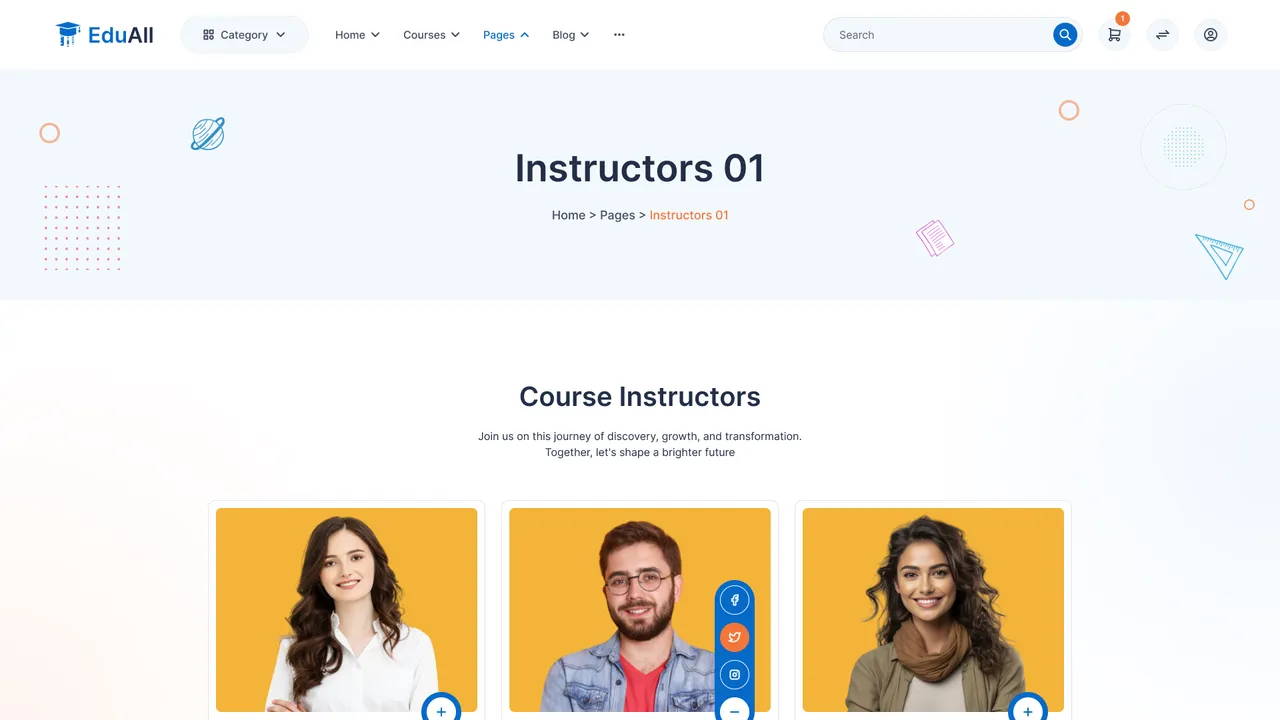 Instructor dashboard view