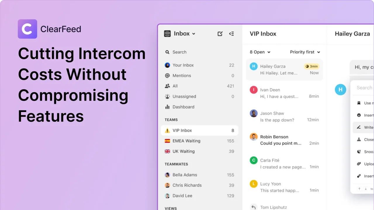Intercom Fin app screen