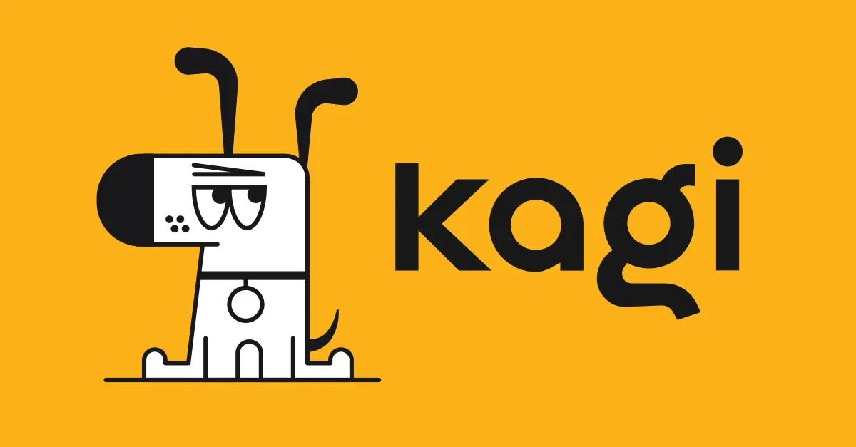 Kagi interface in use