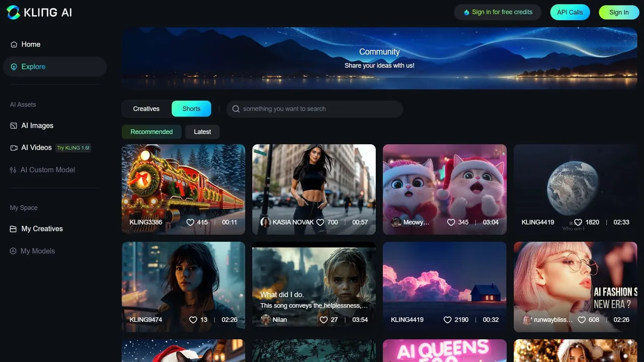 Kling in action, video AI tool