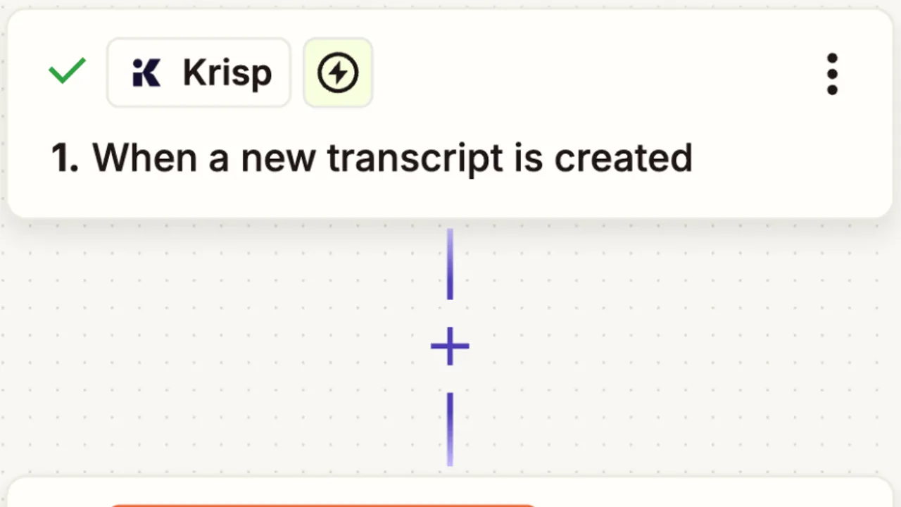 Krisp app screen