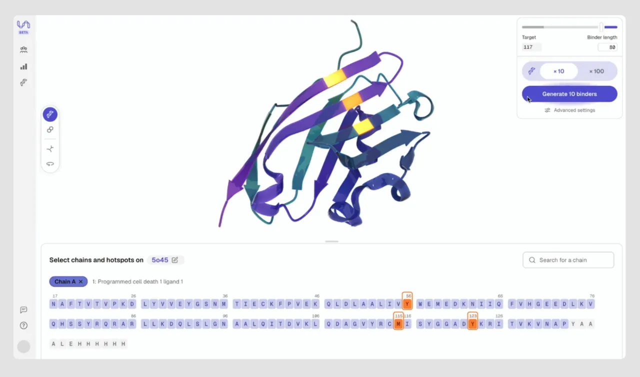 Latent Labs interface in use