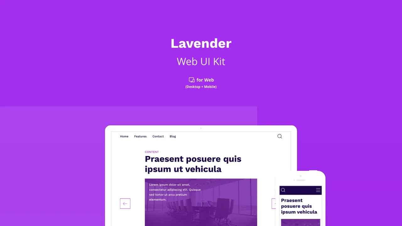 Lavender interface in use