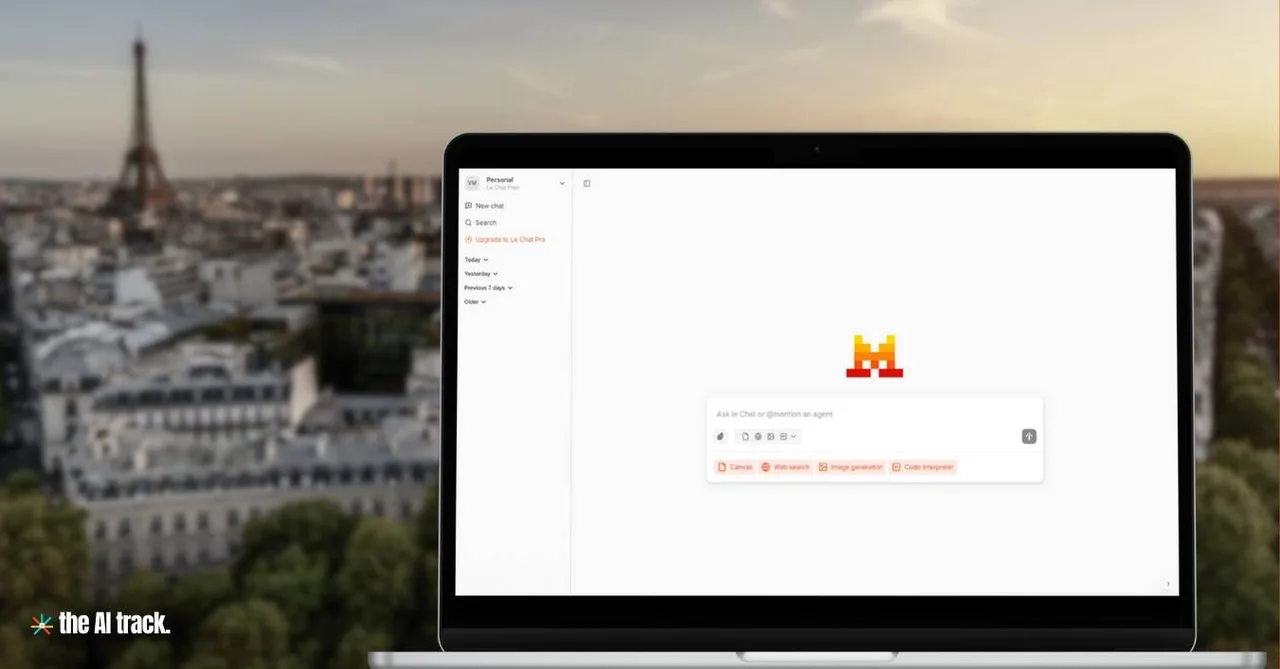 Le Chat interface in use