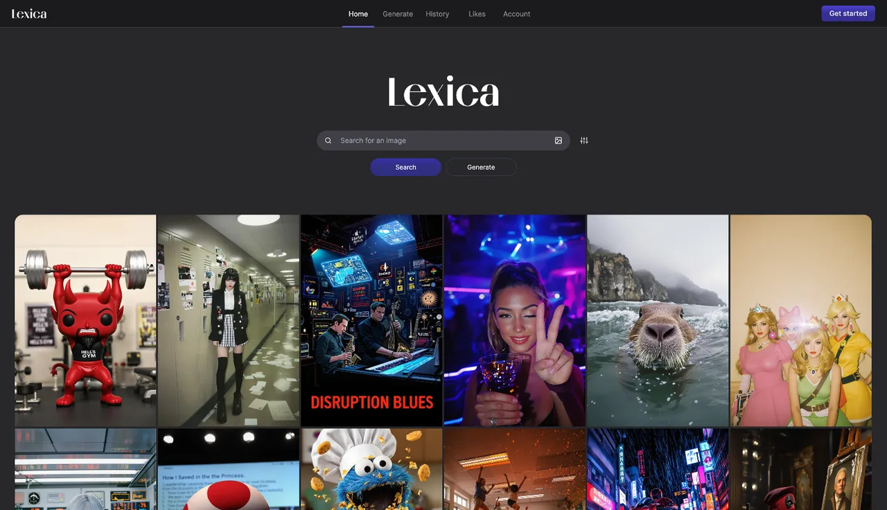 Lexica dashboard view