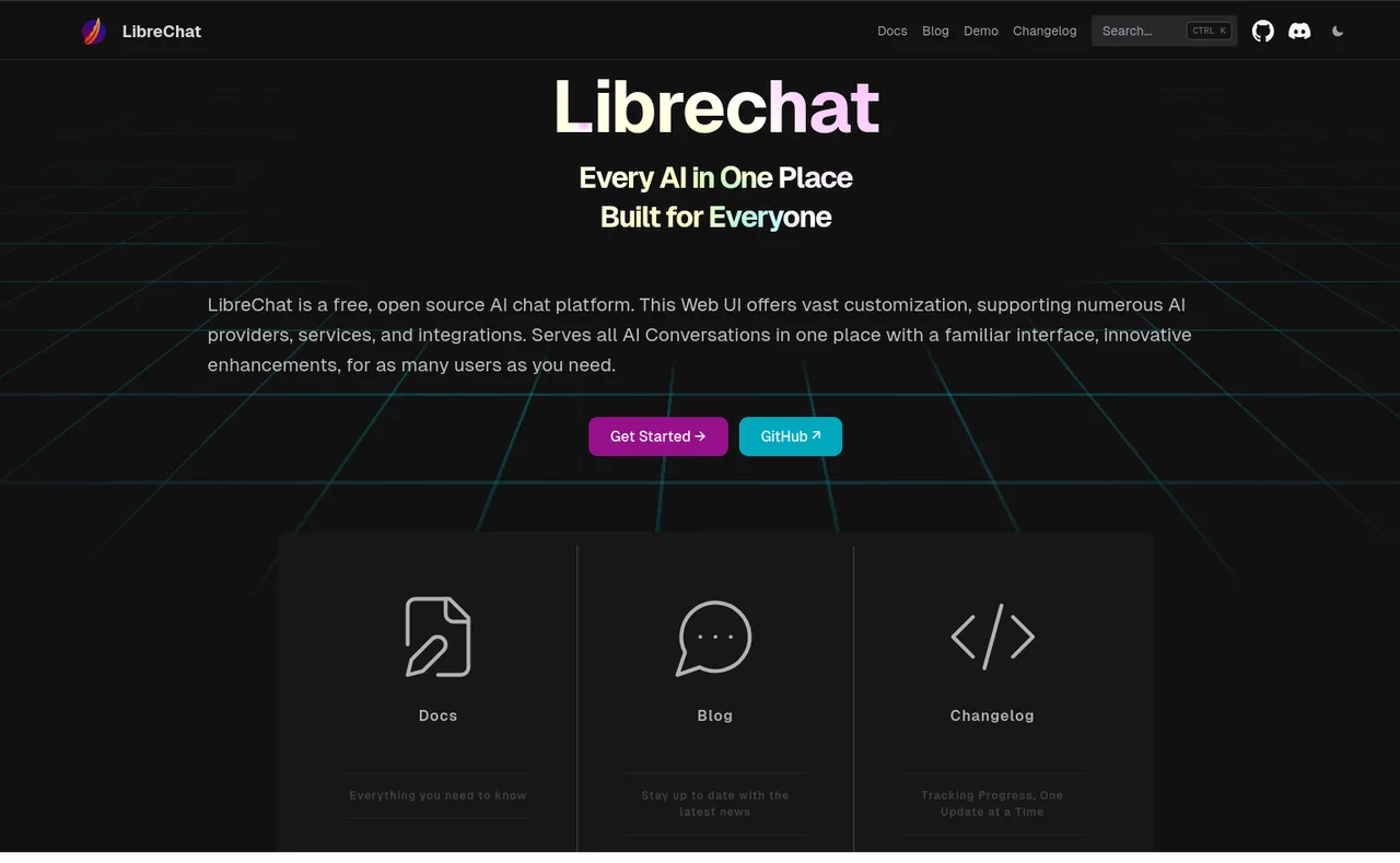 LibreChat interface in use
