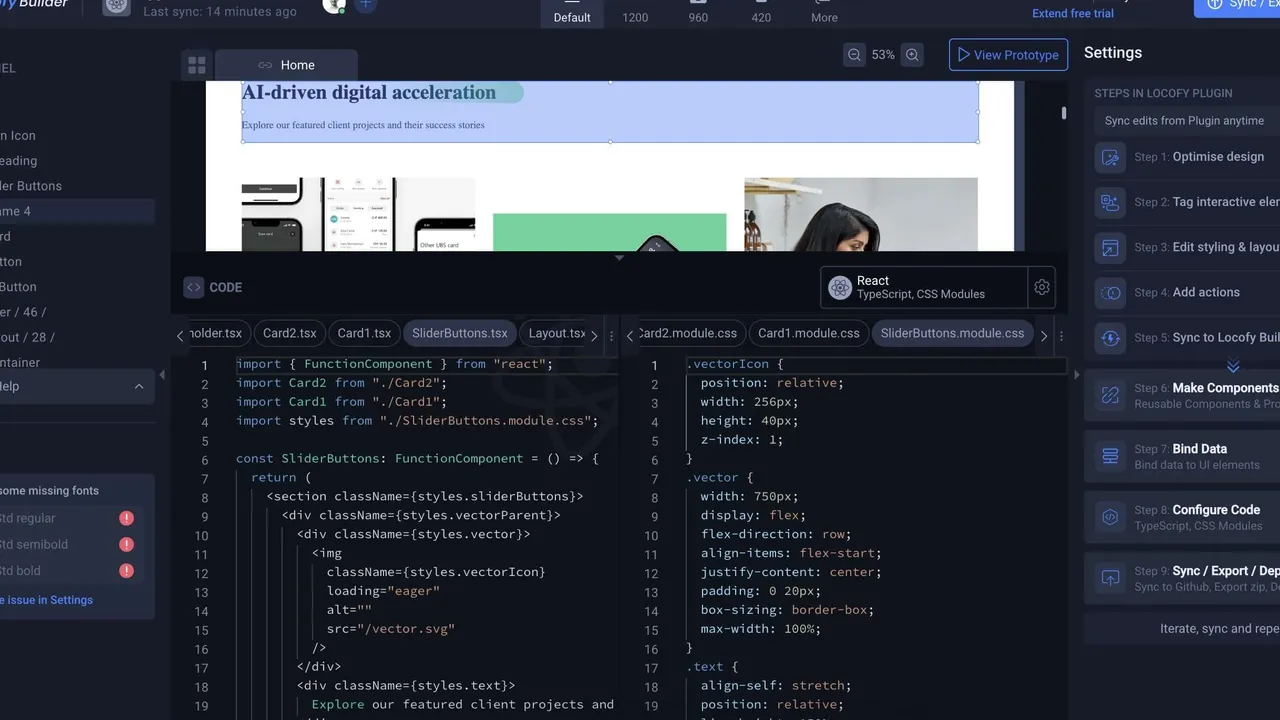 Locofy app screen