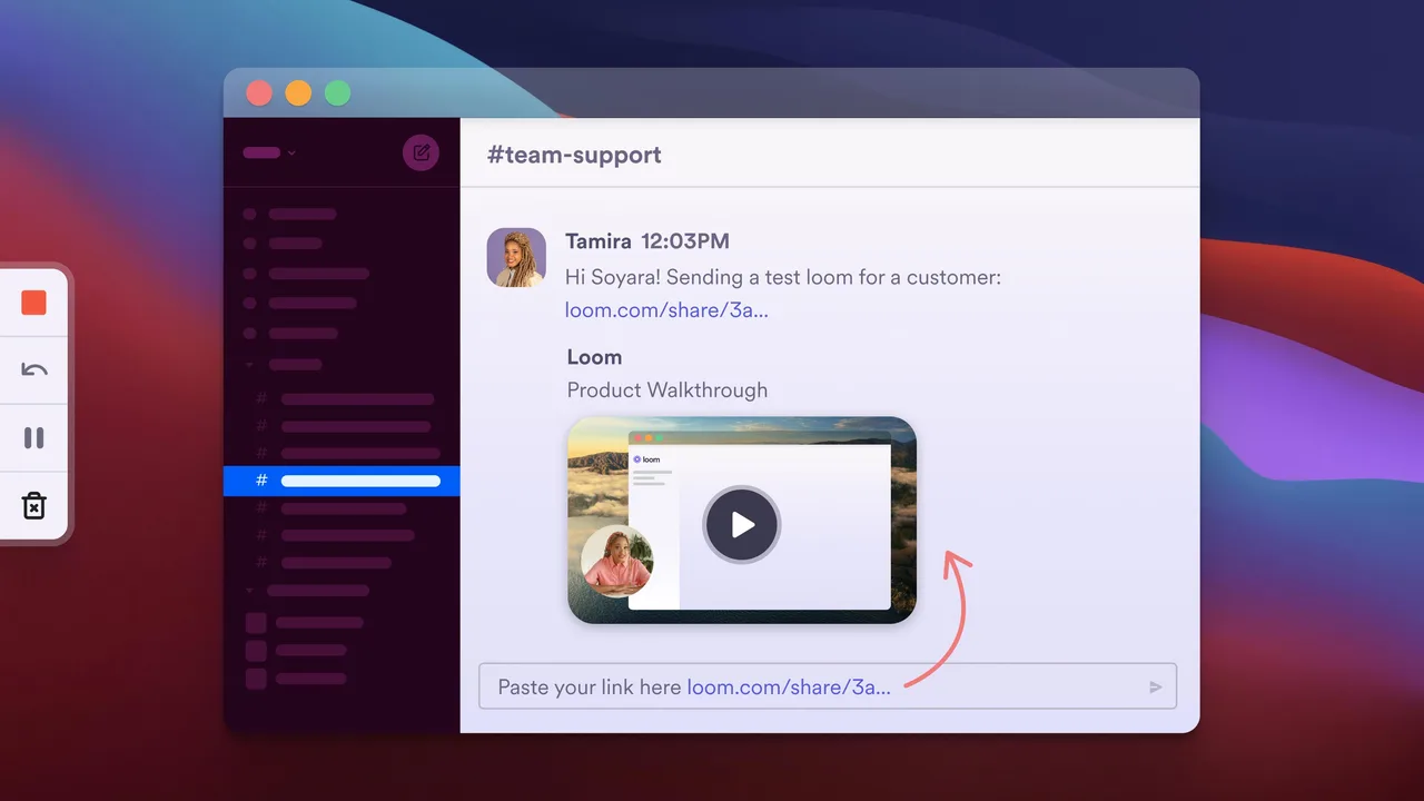 Loom AI interface in use