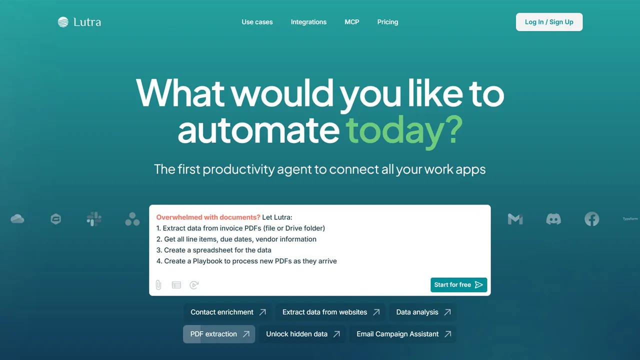 Lutra in action, ai agents AI tool
