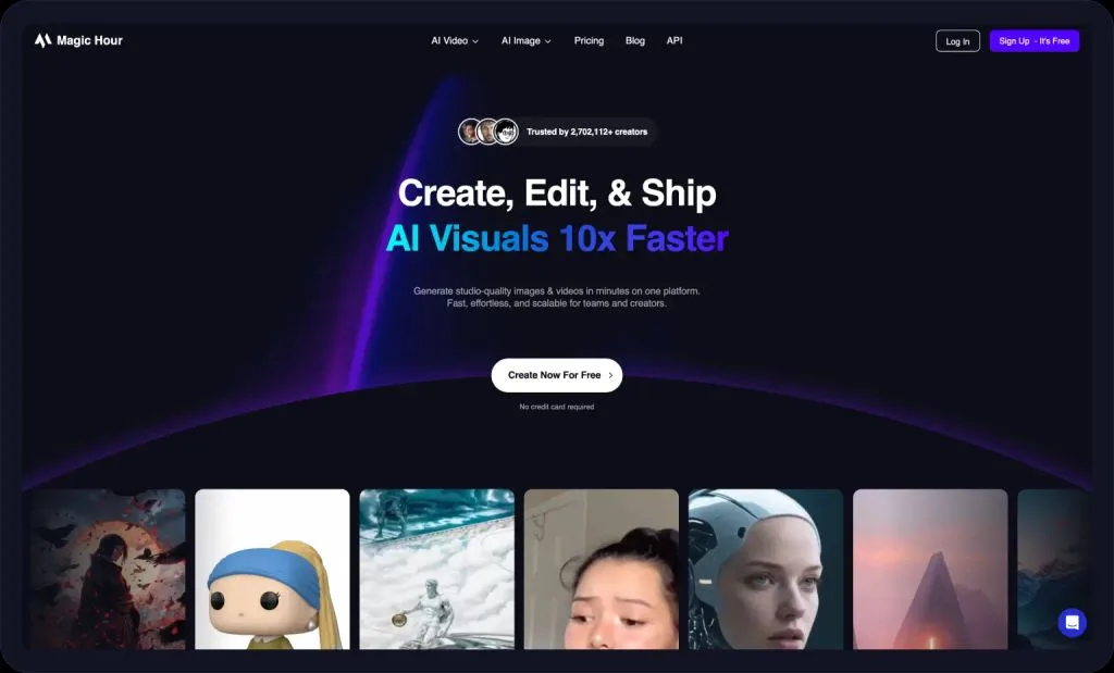 Magic Hour interface in use