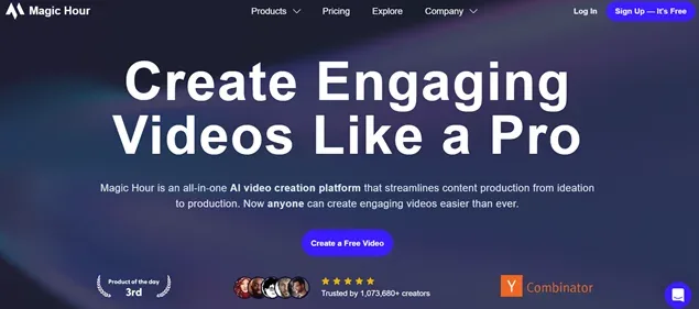 Magic Hour dashboard view