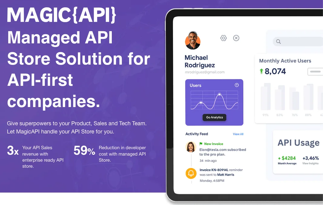 MagicAPI interface in use