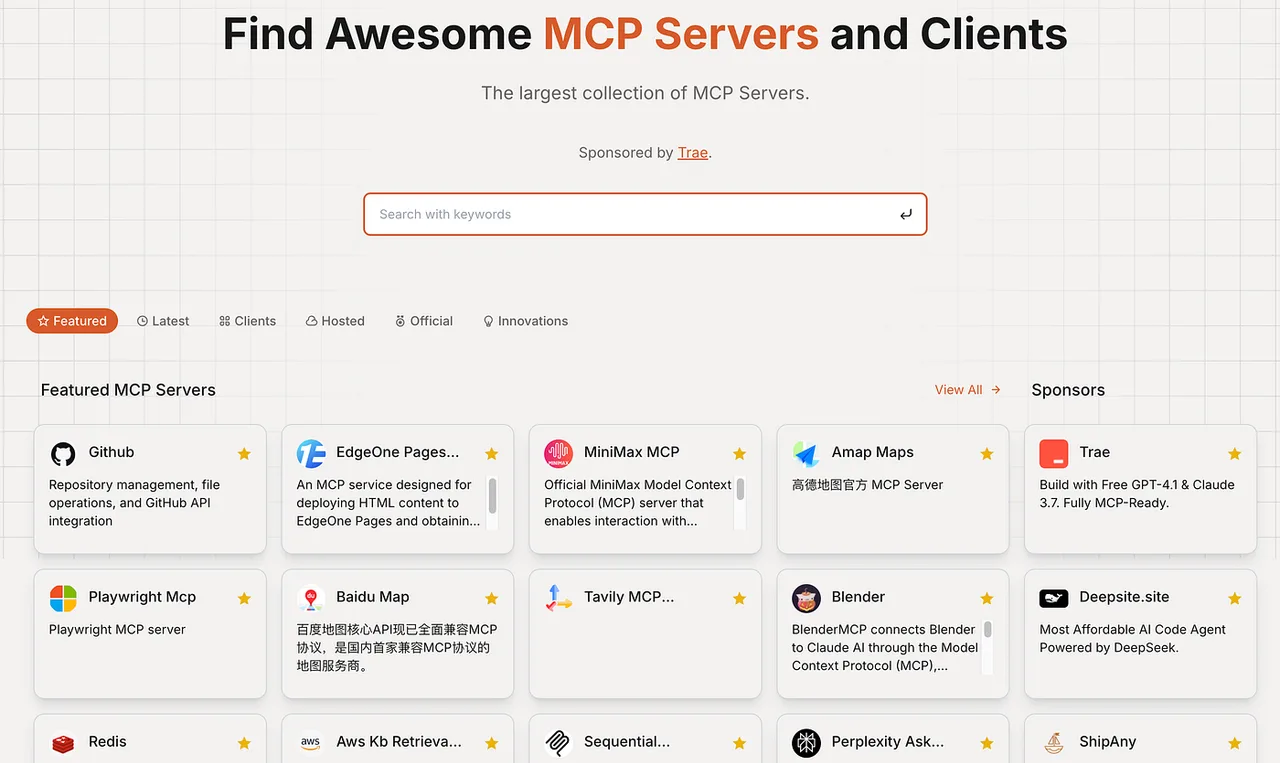 MCP.so in action, mcp & connectors AI tool