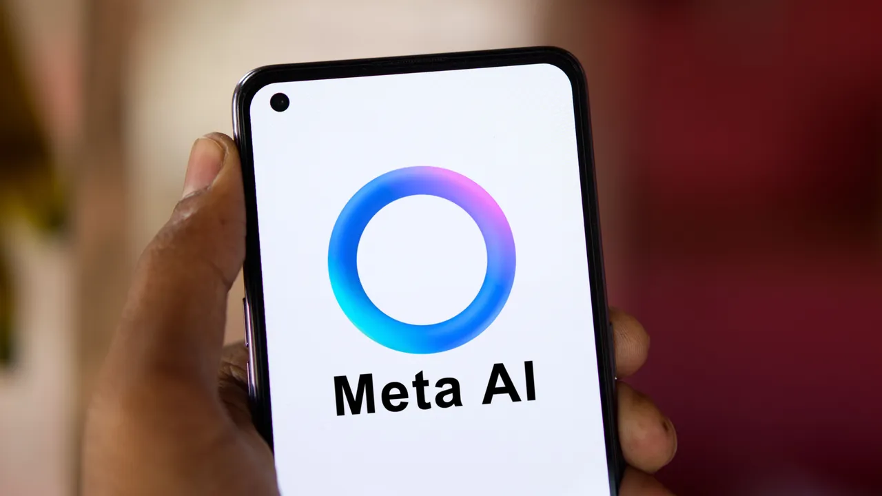 Meta AI interface in use