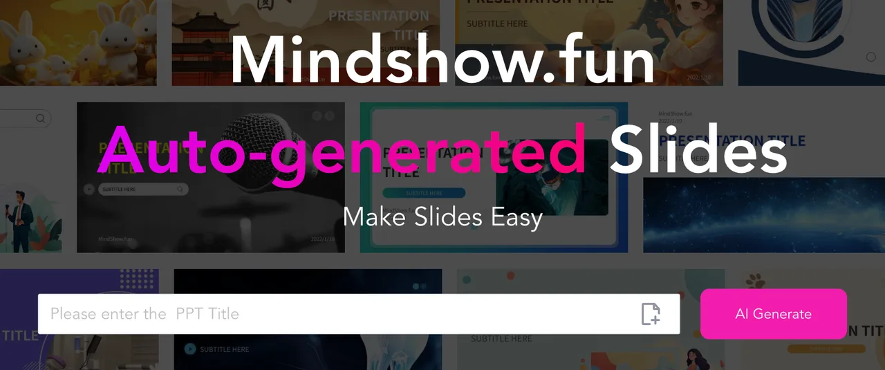 MindShow dashboard view