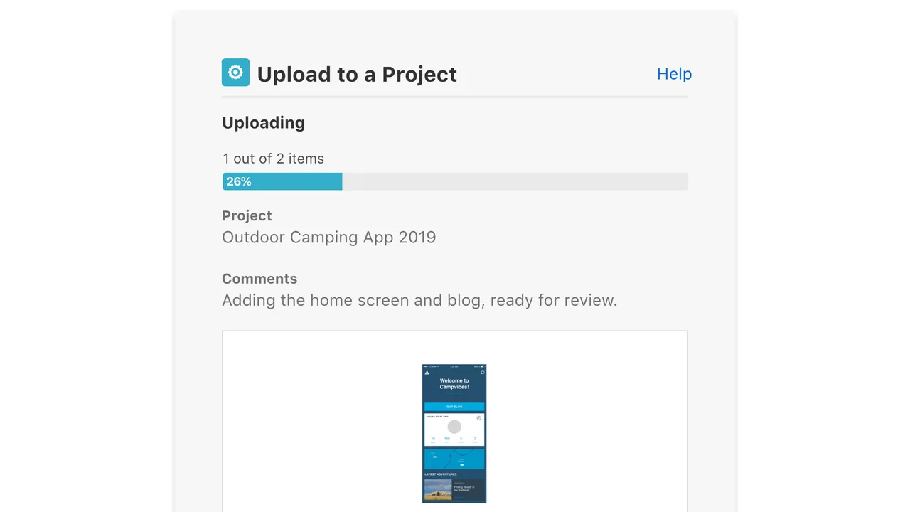 Modal app screen