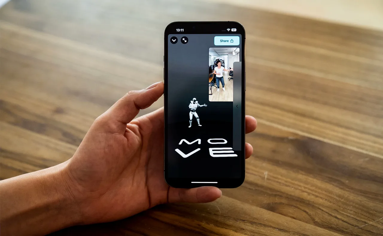 Move AI app screen