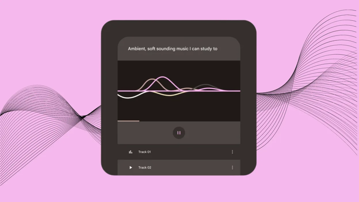 MusicLM interface in use