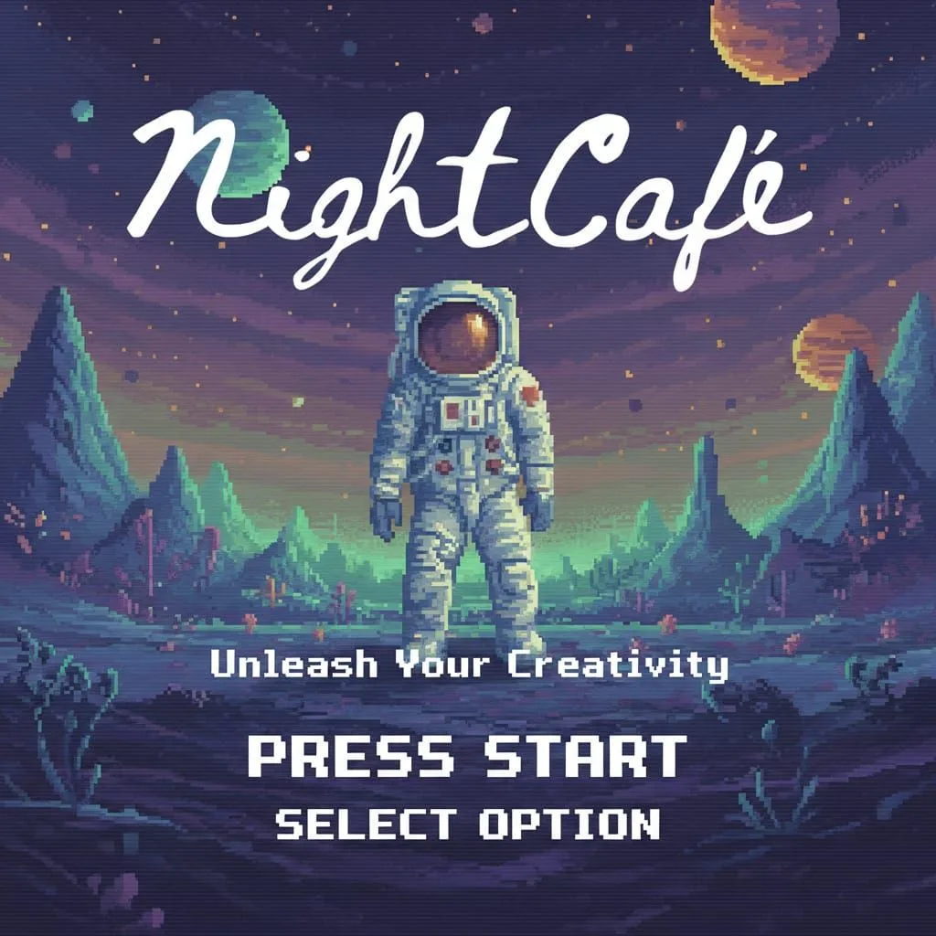 NightCafe app screen