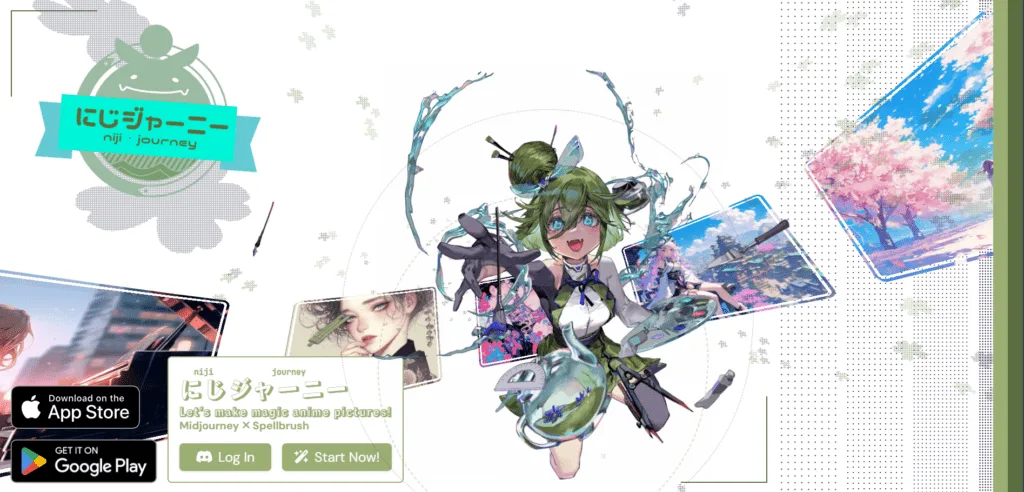 Nijijourney interface in use