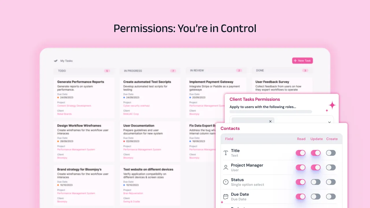 Noloco in action, no-code AI tool