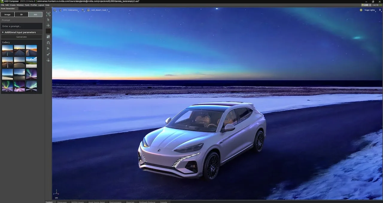 NVIDIA Picasso dashboard view
