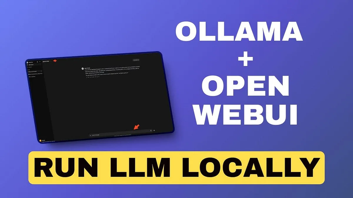 Open WebUI interface in use