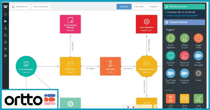 Ortto in action, marketing & seo AI tool