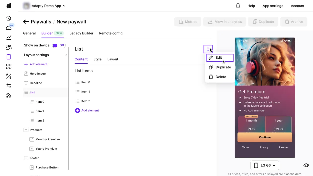 Pearai dashboard view