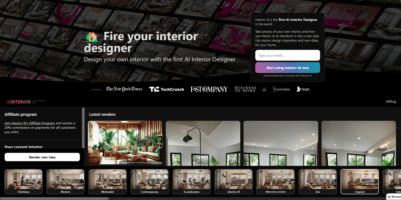 PhotoAI interface in use