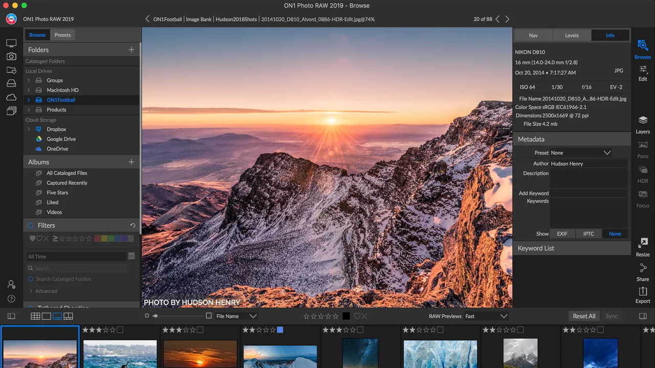 Photoshop interface in use