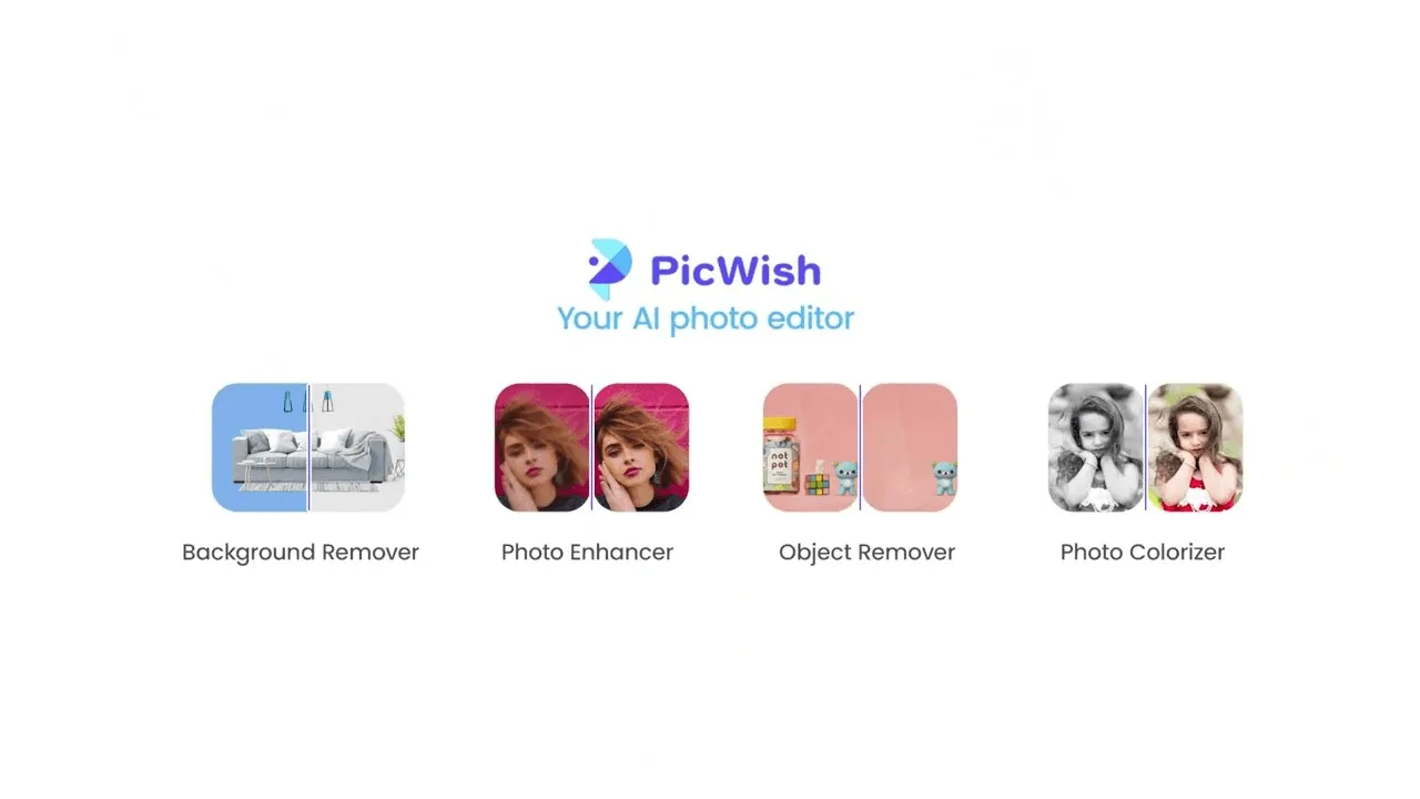 PicWish dashboard view