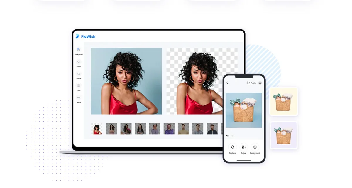 PicWish interface in use