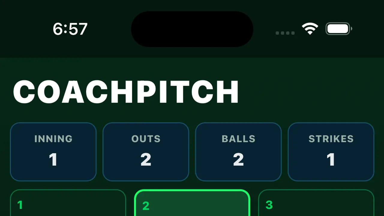 Pitch dashboard view