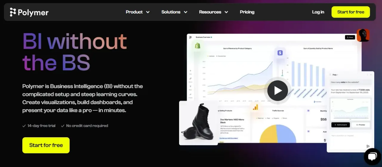 Polymer interface in use